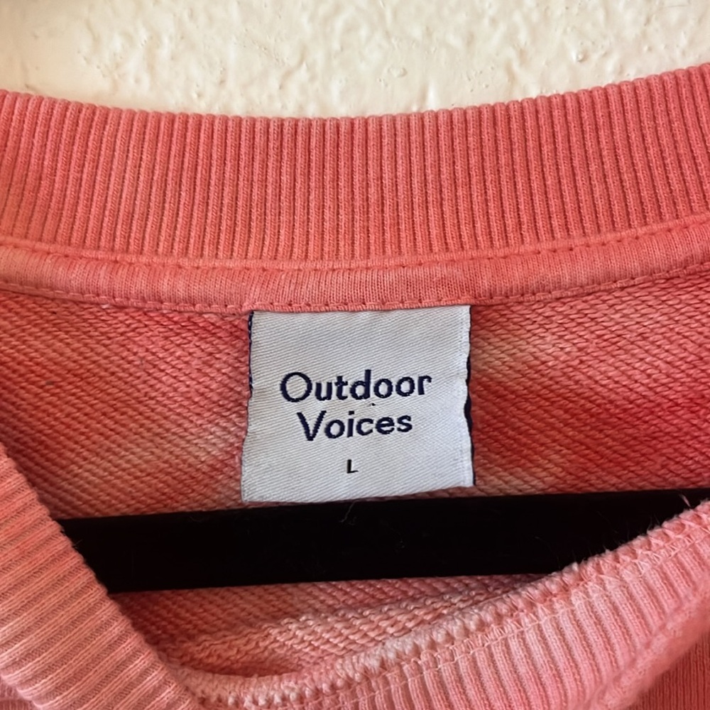 Outdoor Voices Lantana Tie Dye Cotton Terry Sweatshirt - Picture 4 of 5